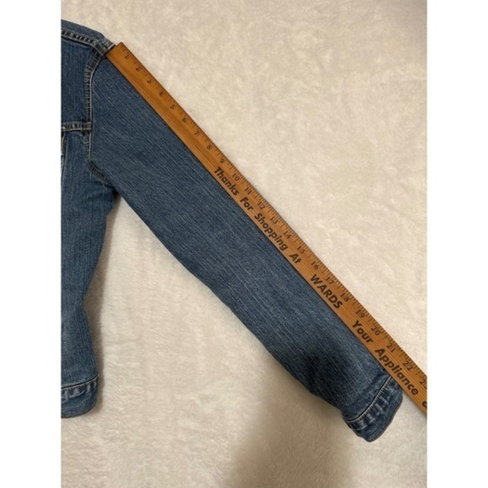 Levi Strauss Signature Women Denim Jacket Medium Blue Trucker Style size 8/10 - Picture 7 of 11
